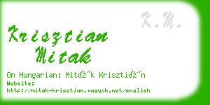 krisztian mitak business card